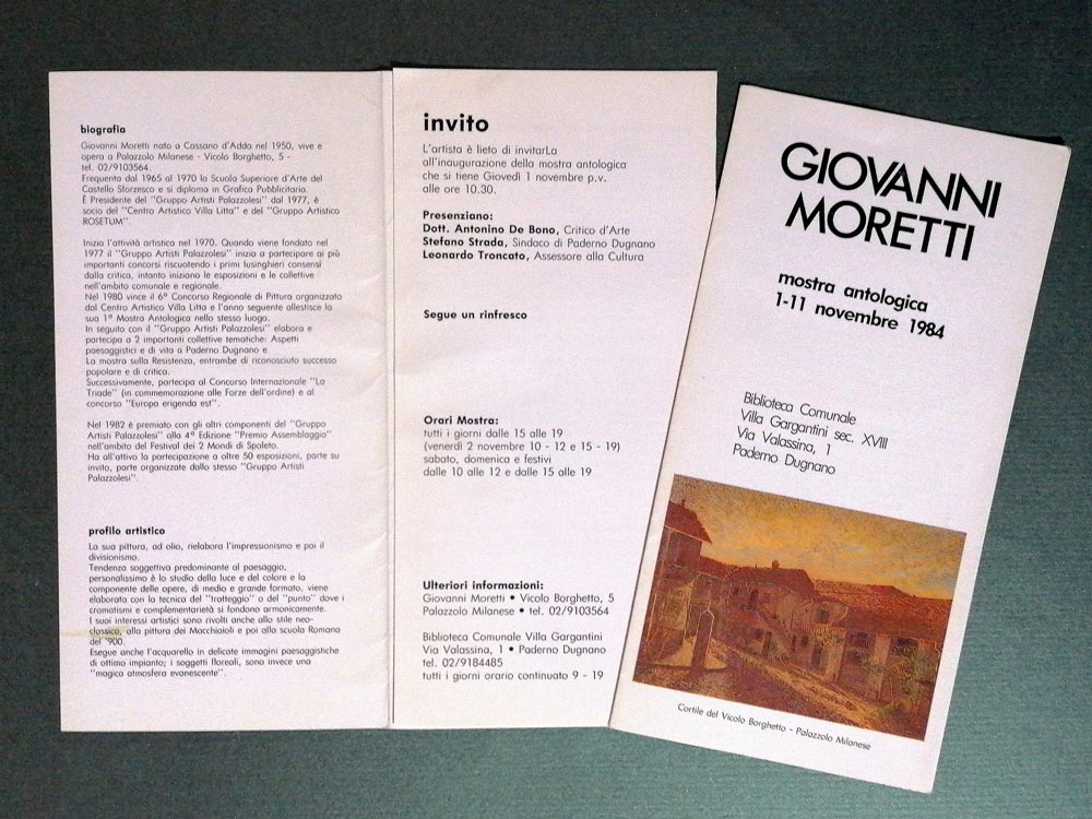 Mostra personale Villa Gargantini